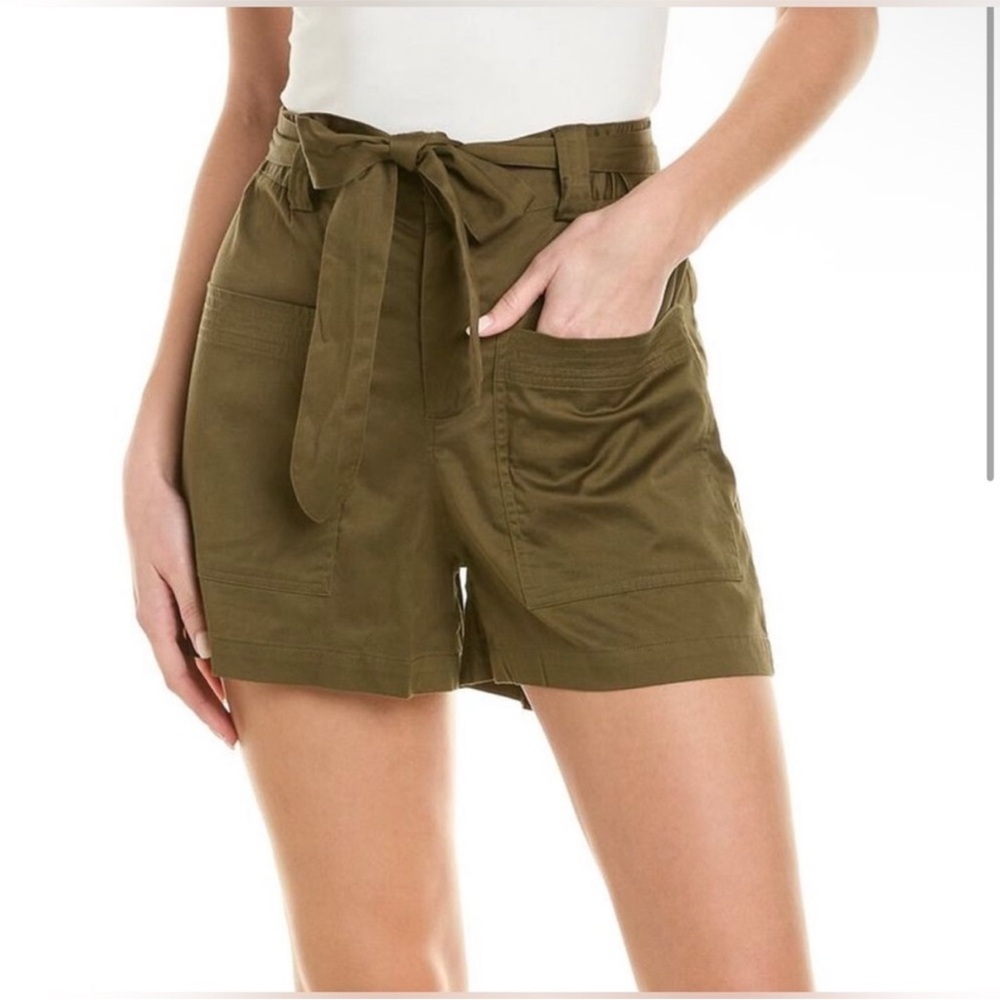 Johnny Was Zola Poplin Short, Olive Green, size S